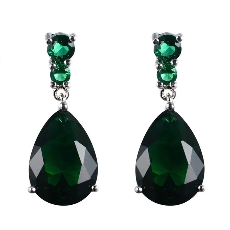 EternaBlue™ – Anti-Allergy Blue Crystal Wedding Earrings