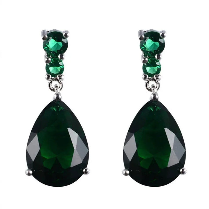 EternaBlue™ – Anti-Allergy Blue Crystal Wedding Earrings