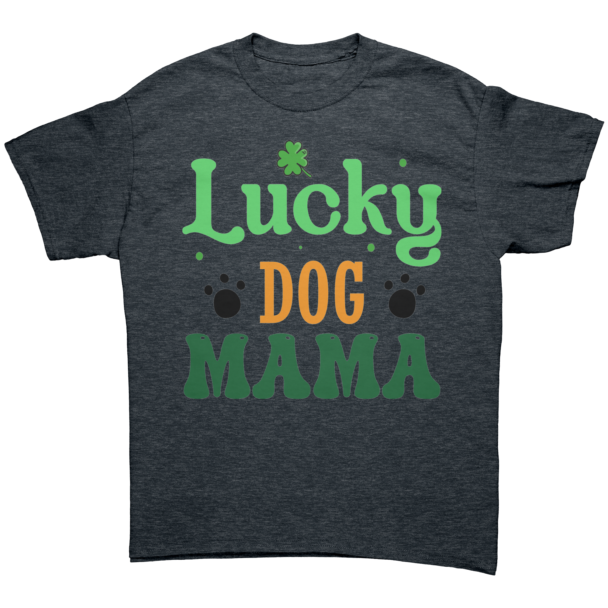 Lucky_Dog_Mama_Gildan_Unisex_T-shirt_Dark_Heather_Mockup.png