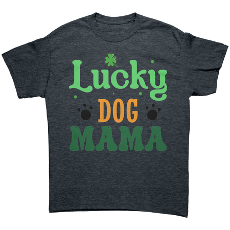 Lucky_Dog_Mama_Gildan_Unisex_T-shirt_Dark_Heather_Mockup.png