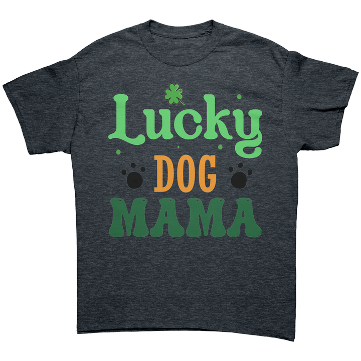 Lucky_Dog_Mama_Gildan_Unisex_T-shirt_Dark_Heather_Mockup.png