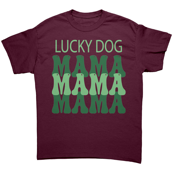 Lucky_Dog_Mama_St_Patricks_Day_Unisex__Maroon_Front_Mockup.png