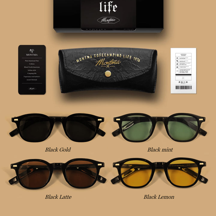 Montma American Retro Ultra-Light Driving Outdoor Glasses