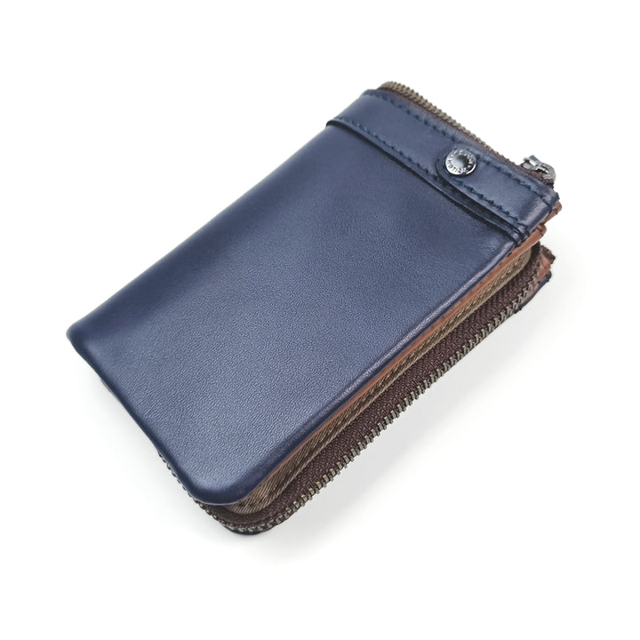 Tough Japan Men Genuine Leather Personality Vertical Wallet