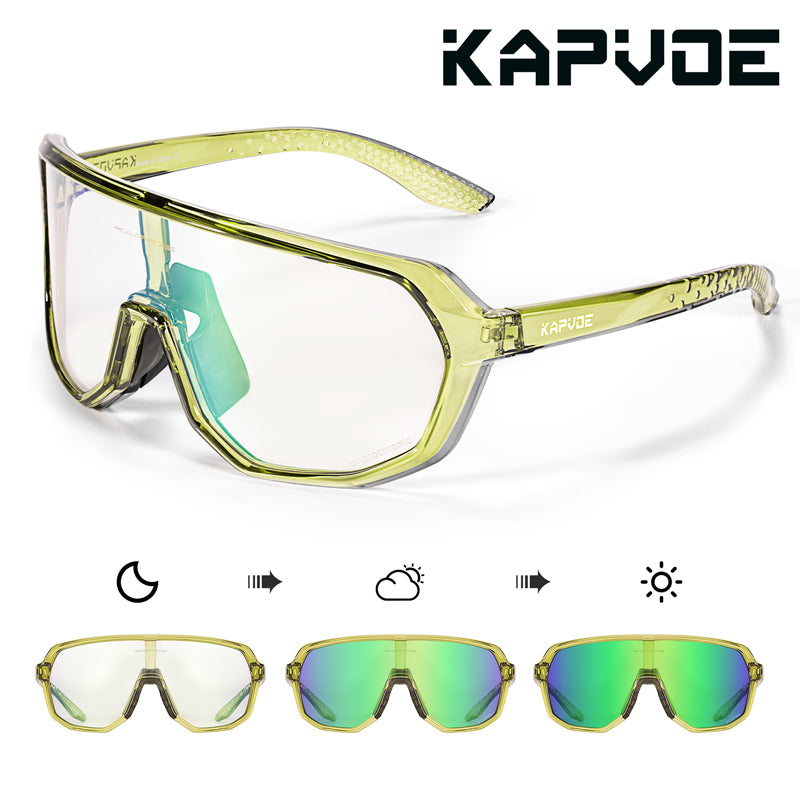 Kapvoe Outdoor Myopia Road Men and Women Riding Glasses
