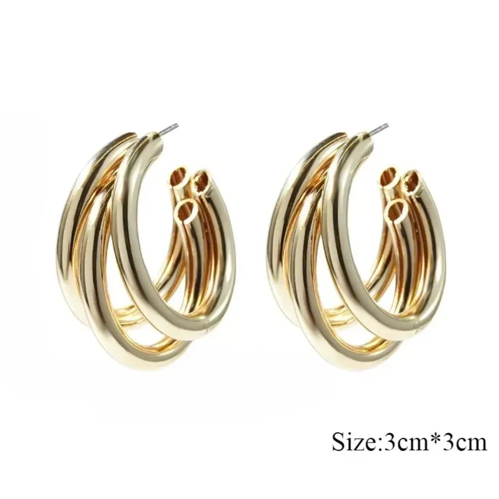 Chunky Hoop Earrings