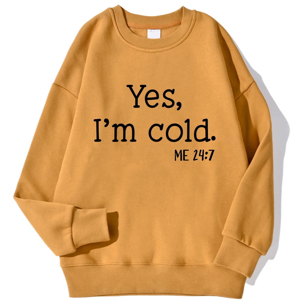 Cold" Printed Sweatshirt