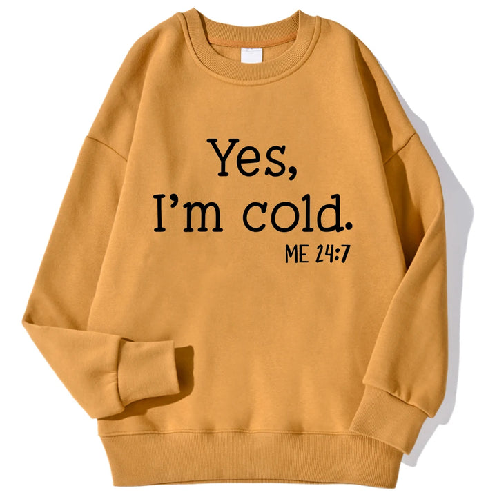 Cold" Printed Sweatshirt