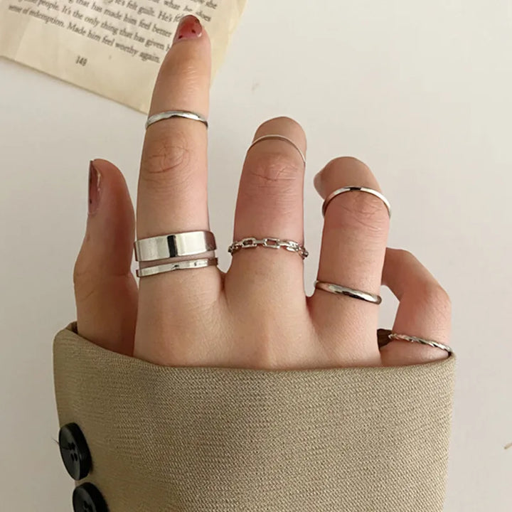 Silver Crystal Rings