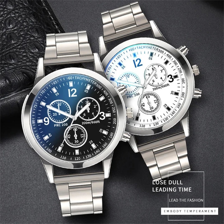 Luxury Business Watch – Men’s Stainless Steel Quartz Timepiece