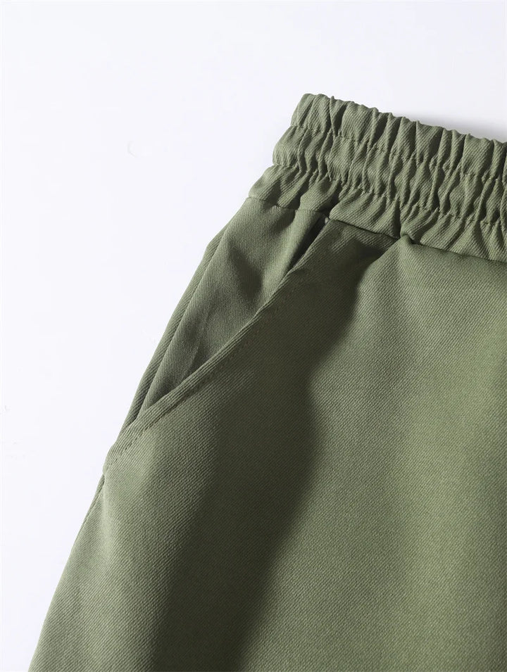 2024 New Cargo Pants Men's Loose Straight sports Clothing Solid color sweatpants Versatile Joggers Woven Casual Male Trousers