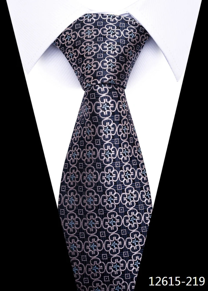 Tie Gravatas Fashion Wholesale Woven 8 cm Necktie Wedding Accessories Blue Man Dot Fit Group Party Office
