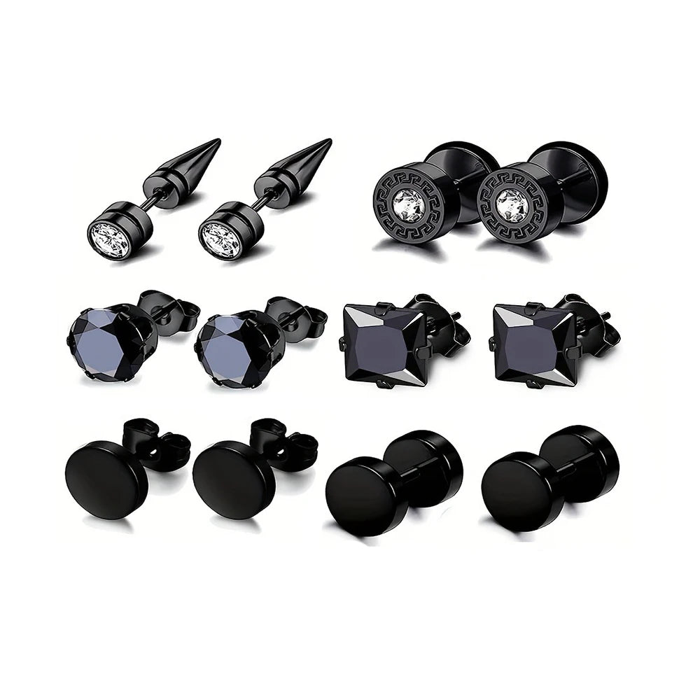 EdgeFusion™ – Trendy Stainless Steel Earring Set for Every Occasion