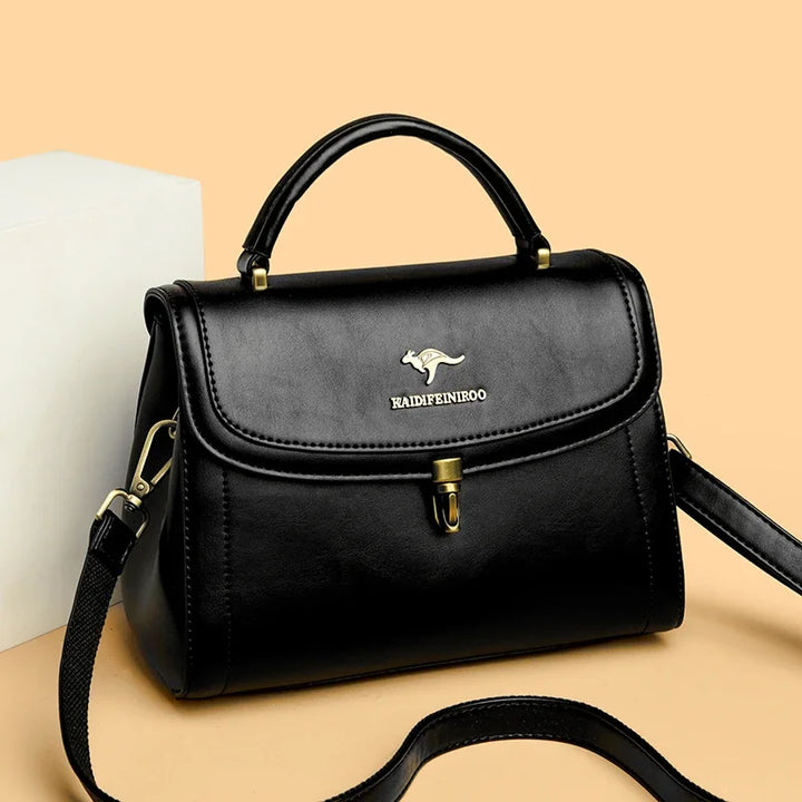 High Quality PU Leather Handbag Purse Women's Bag Solid Color Shoulder Crossbody Bags Lady Messenger Small Tote for Women Girls