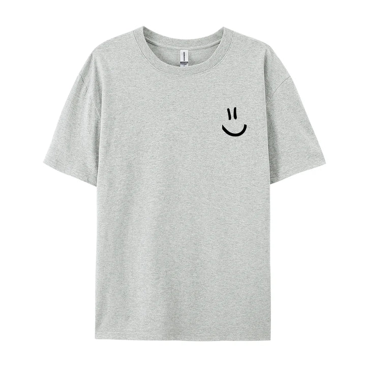 Minimalist Smile Tee – Street Style Summer Top