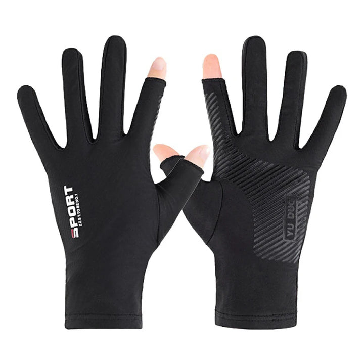 Outdoor Winter Fishing Gloves Waterproof Three Or Two Fingers Cut Anti-slip Climbing Keep Warm Hiking Camping Riding Gloves