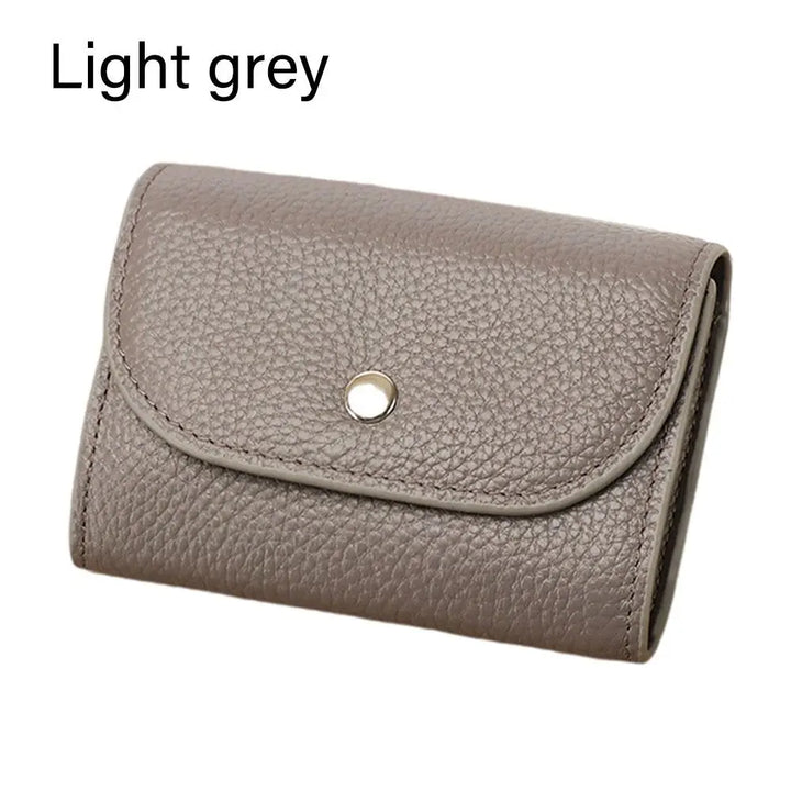 Portable Leather Coin Purse – Large Capacity Wallet & Card Holder