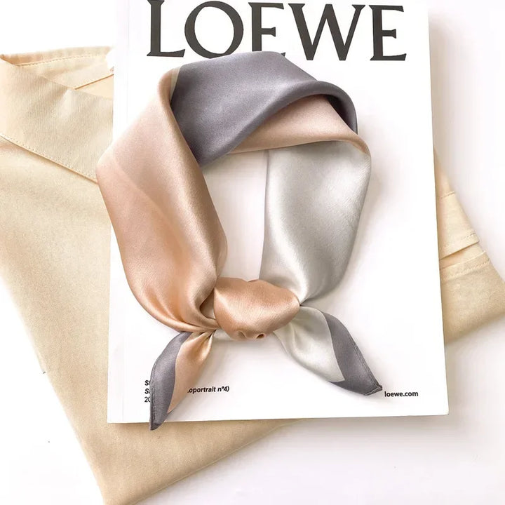 Mulberry Silk Square Scarf – Luxury Bandana & Headwrap for Women
