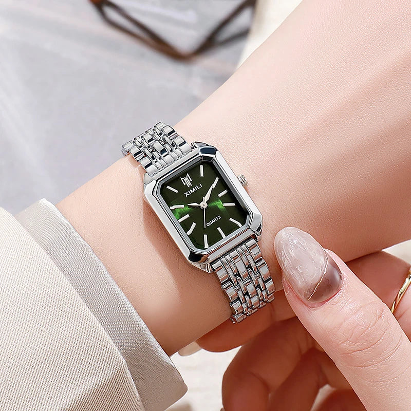 Luxury Stainless Steel Quartz Watch for Women