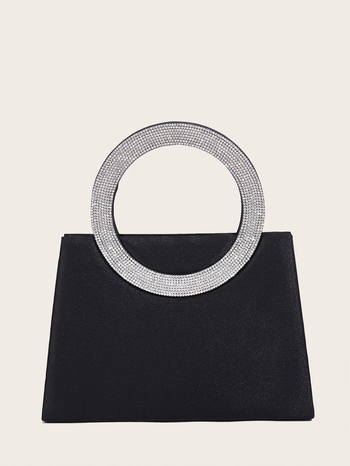 Elegance Noir Clutch – Sophisticated Black Bag for Parties & Events