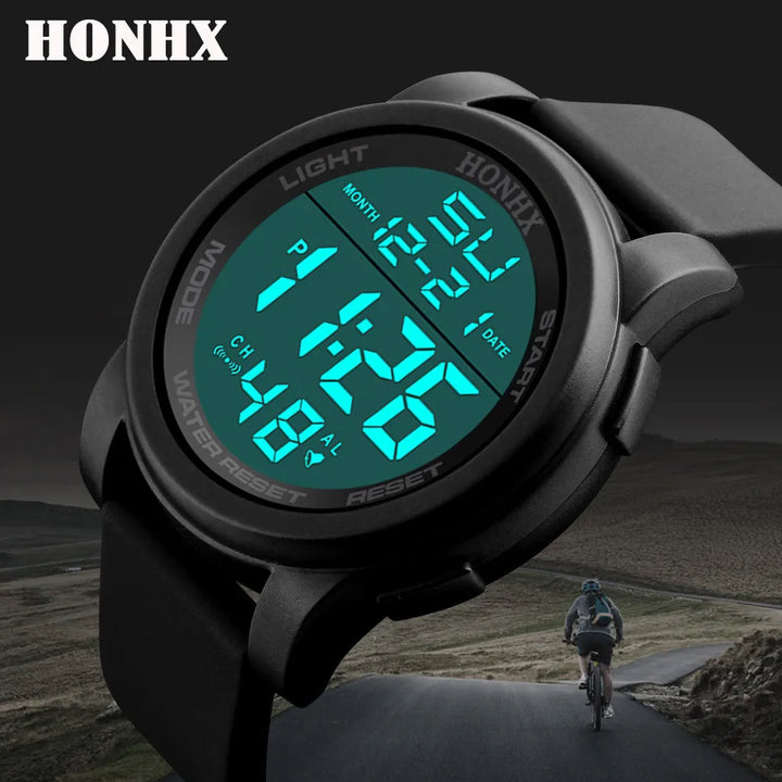 Digital Fusion Watch – Stylish 2024 Analog-LED Timepiece for All