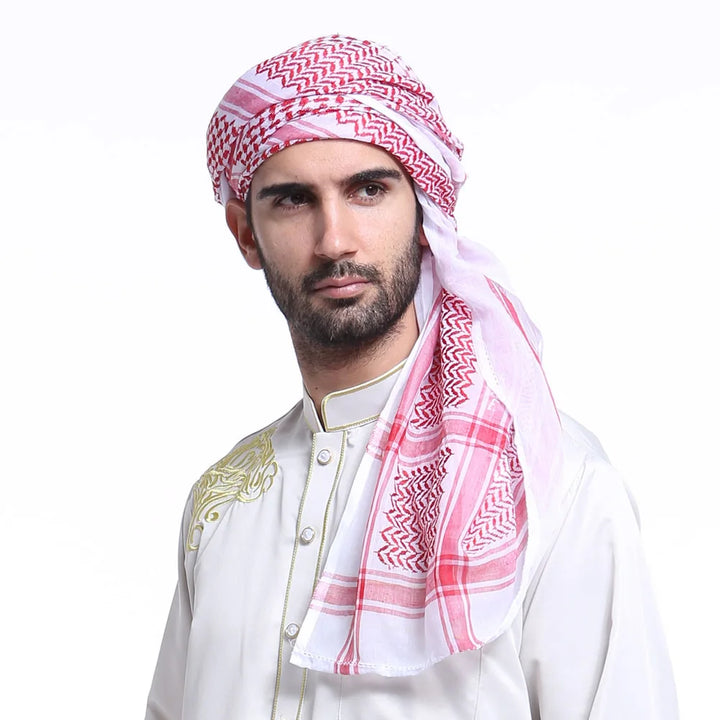 Muslim Men’s Keffiyeh – Traditional Arab Head Scarf & Hijab