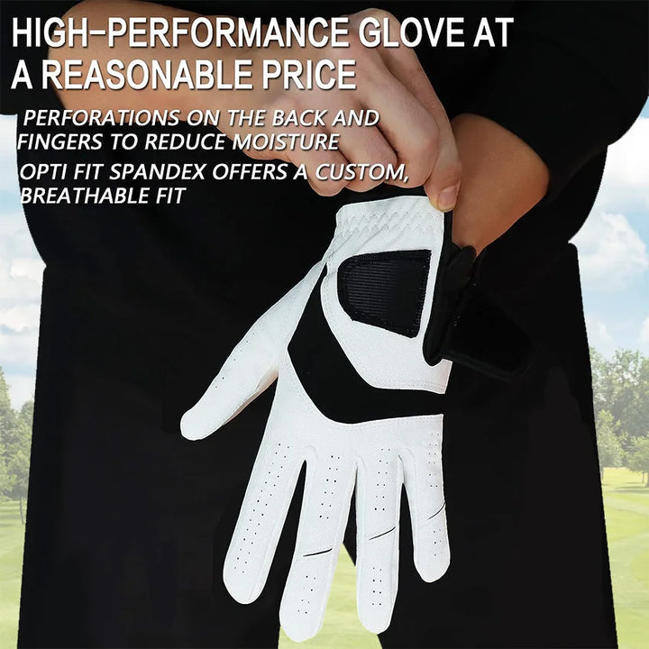 Golf Gloves Men 3pcs/6pcs All Weather Soft Breathable Left Hand Right Grip Drop Shipping