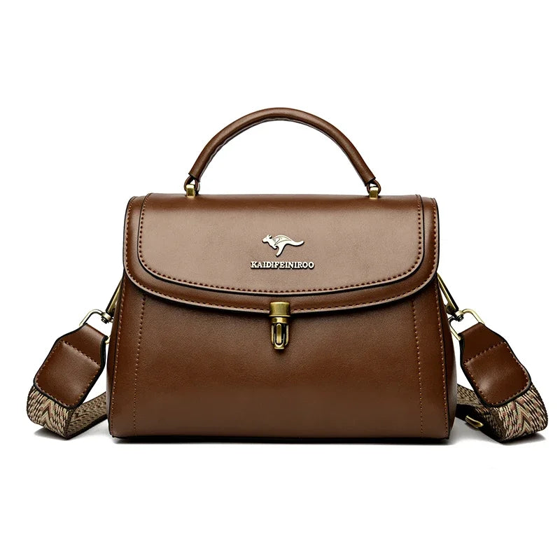 High Quality PU Leather Handbag Purse Women's Bag Solid Color Shoulder Crossbody Bags Lady Messenger Small Tote for Women Girls