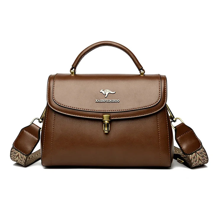 High Quality PU Leather Handbag Purse Women's Bag Solid Color Shoulder Crossbody Bags Lady Messenger Small Tote for Women Girls