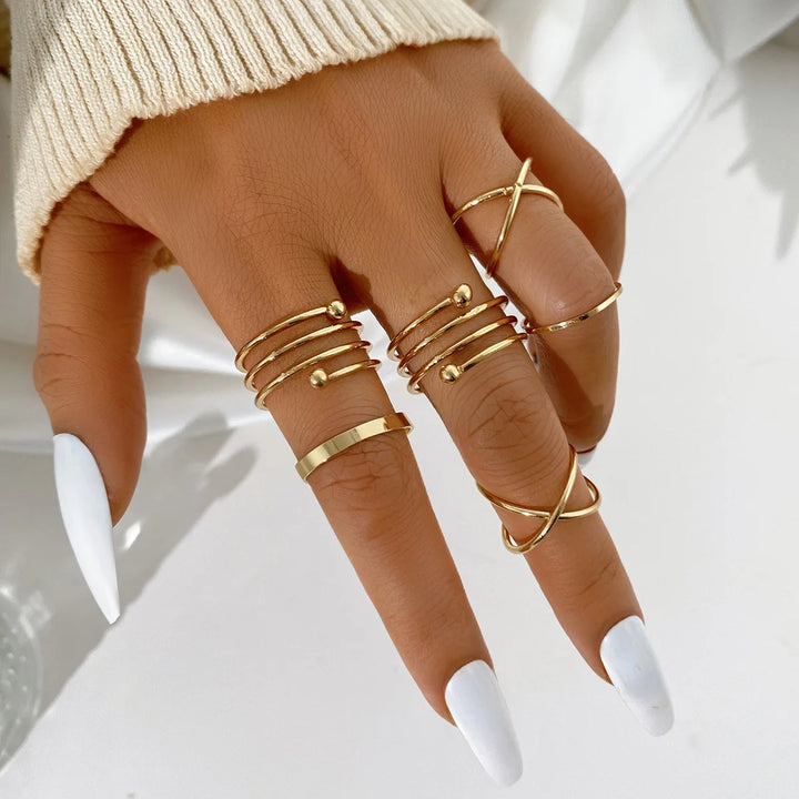 Silver Crystal Rings