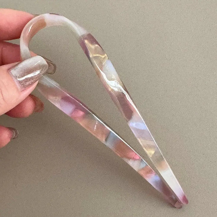Hairstyle Tool Hair Accessories Hair Fork U-Shaped Headbands Hair Sticks Acetate Headwear Hairpin for Women/Girls