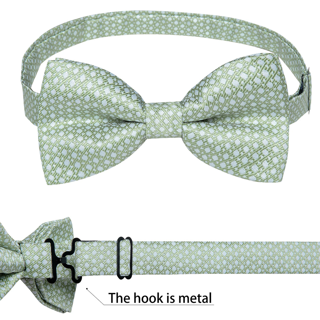 Men’s Pre-tied Bow Tie Set – Wedding & Groom Accessories