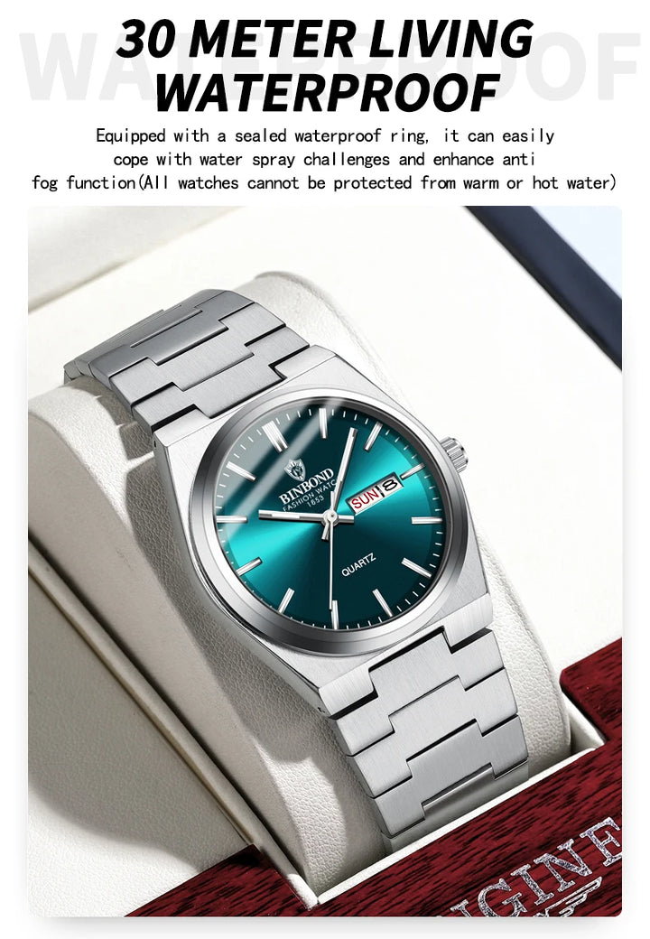 BINBOND Men's Business Quartz Watch