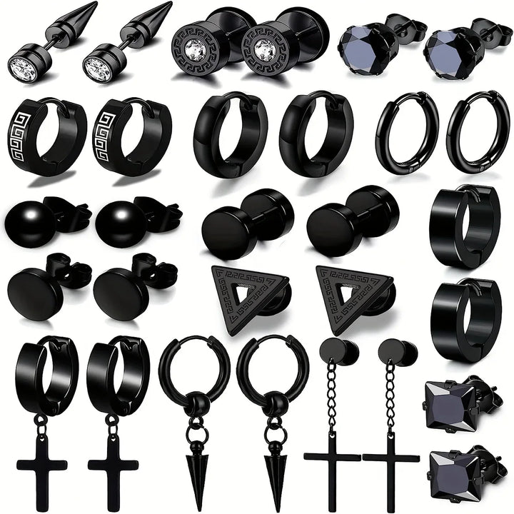 EdgeFusion™ – Trendy Stainless Steel Earring Set for Every Occasion