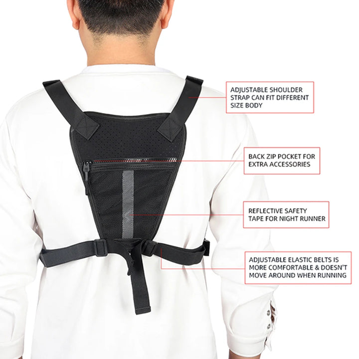 Outdoor Chest Bag – Adjustable Straps & Large Capacity for Cycling & Climbing