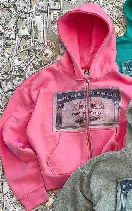 Y2K Retro Print Hoodie