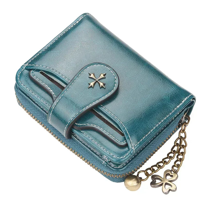 Short Hasp Wallet – PU Leather Coin Purse & Card Holder for Women