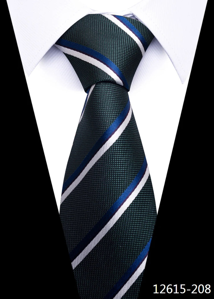 Tie Gravatas Fashion Wholesale Woven 8 cm Necktie Wedding Accessories Blue Man Dot Fit Group Party Office
