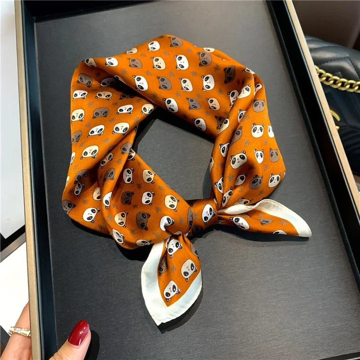 Mulberry Silk Square Scarf – Luxury Bandana & Headwrap for Women
