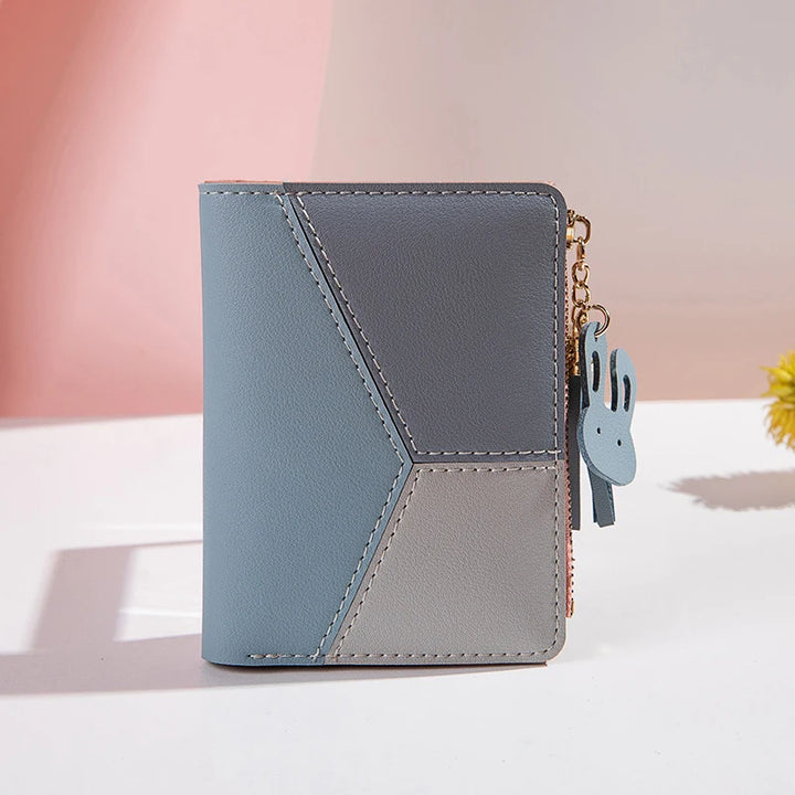Leather Women’s Wallet – PU Foldable Coin Purse & Card Holder for Ladies
