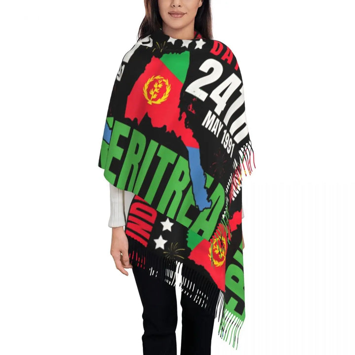 Eritrean Pride Scarf – Custom Bufanda & Holiday Wrap