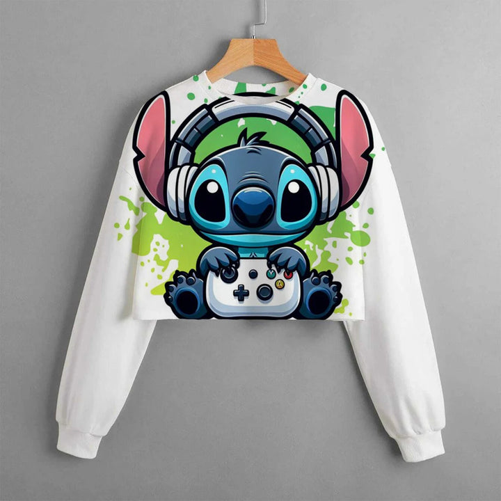 Girls' Stitch Crop Hoodie