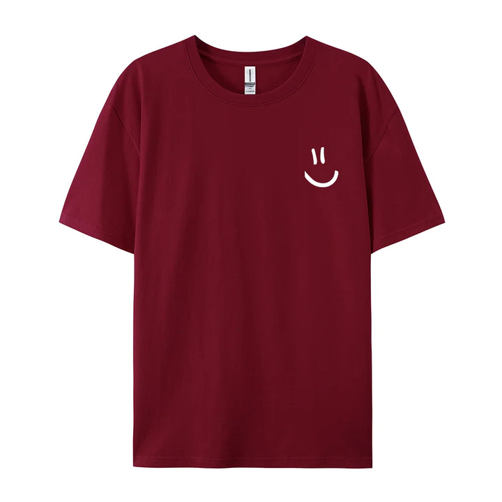 Minimalist Smile Tee – Street Style Summer Top