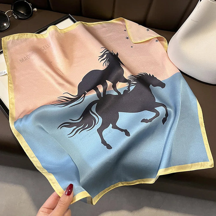 Mulberry Silk Square Scarf – Luxury Bandana & Headwrap for Women