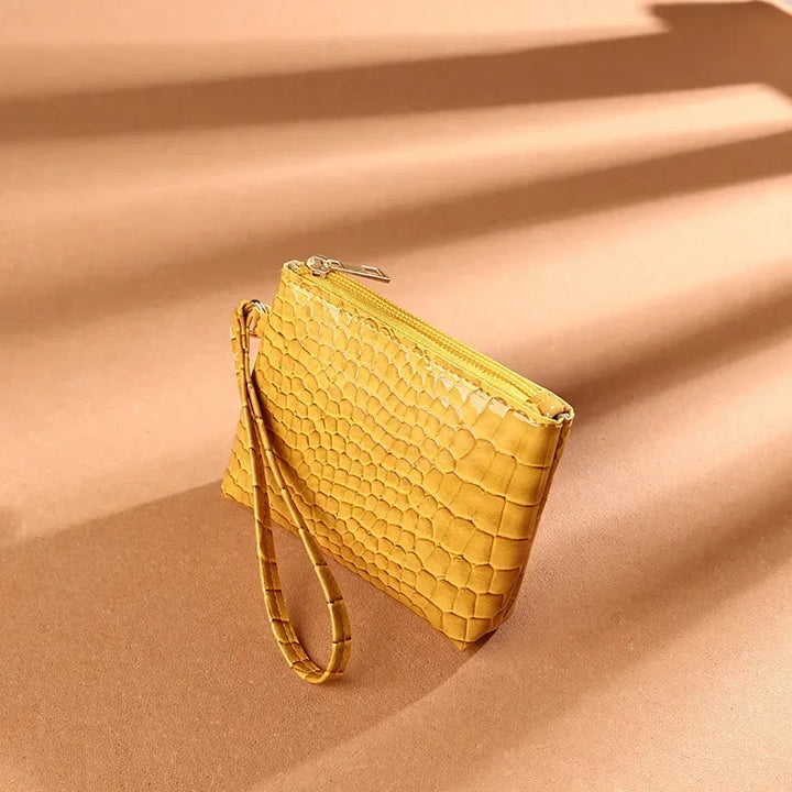 Solid Color Coin Purse – PU Leather Mini Wallet with Zipper for Women & Girls