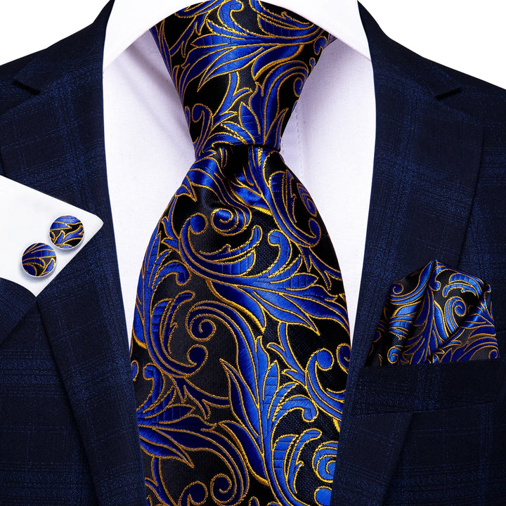 Hi-Tie 8.5cm Business Black Solid Paisley 100% Silk Men's Tie Neck Strip Ties for Men Formal Luxury Wedding Neckties Gravatas