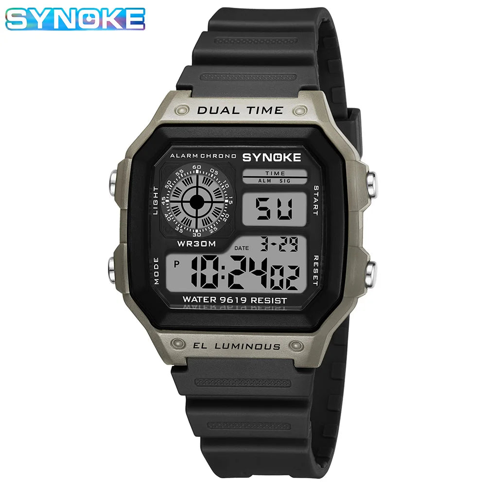Synoke LED Watch – Waterproof Multifunction for Outdoor & Running
