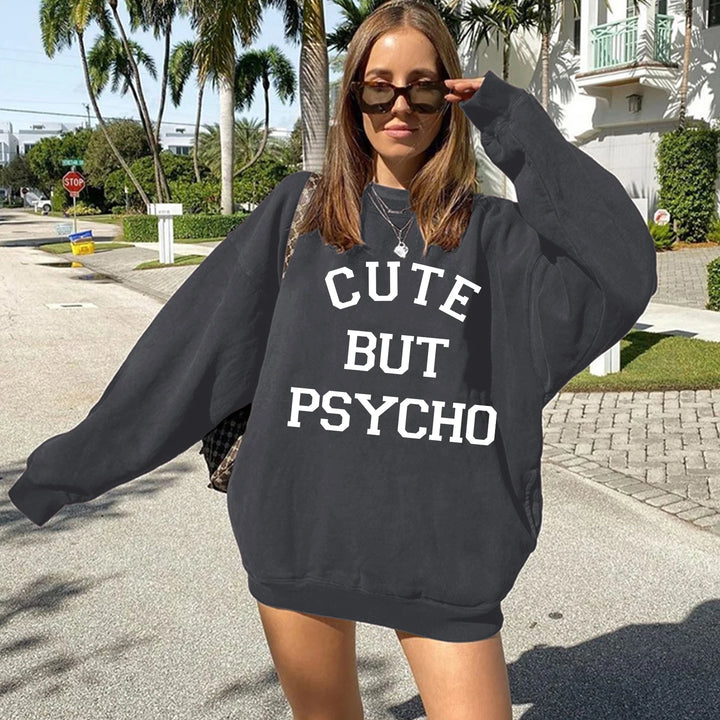 “Cute but Psycho” Y2K hoodie