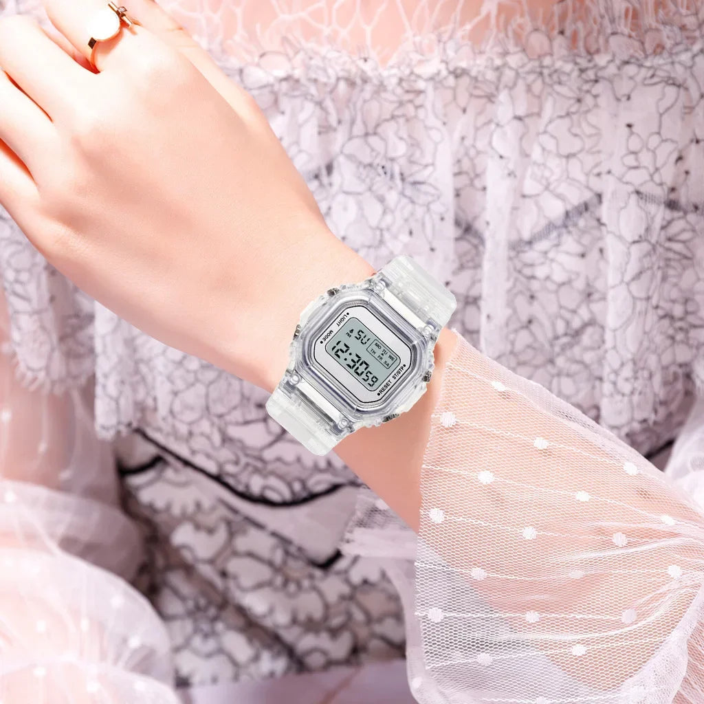Transparent LED Sports Watch