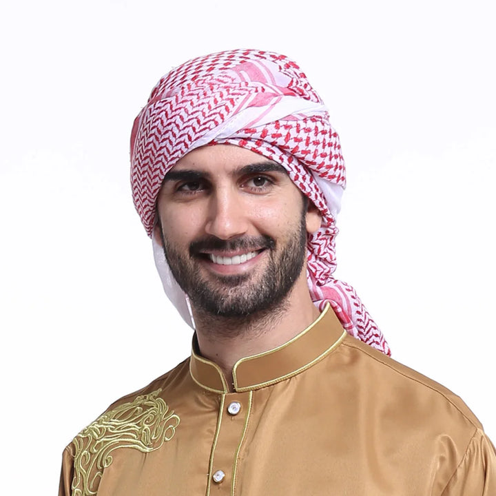 Muslim Men’s Keffiyeh – Traditional Arab Head Scarf & Hijab